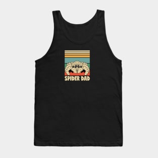 Cute Pet Jumping Spider Dad Retro Vintage Style Fathers Day Tank Top